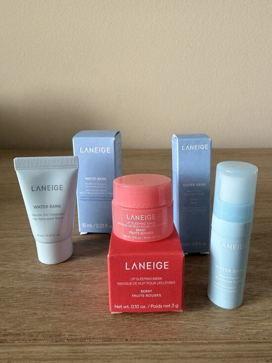 LANEIGE Other - Laneige Water Bank Mini Set Cleanser Serum Lip Sleeping Mask Berry New